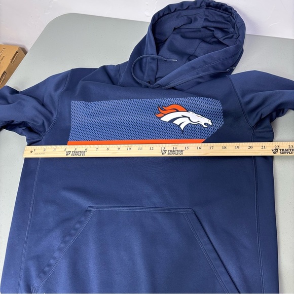 Nike NFL Denver Broncos Men's Hoodie Navy Blue Athletic Activewear Therma Fit S - Picture 9 of 10